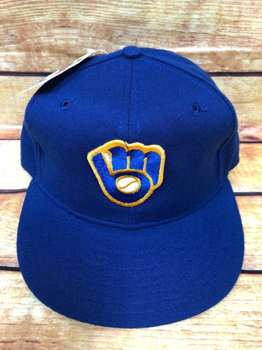 NWT NOS Vintage New Era Milwaukee Brewers Pro Model 6 3/4 Fitted Hat Cap (a57)
